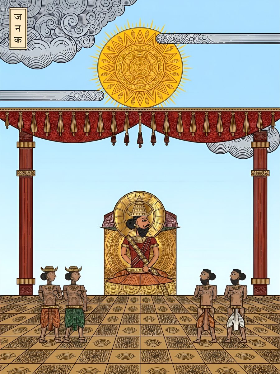 Plate: King Janaka, the Mukta