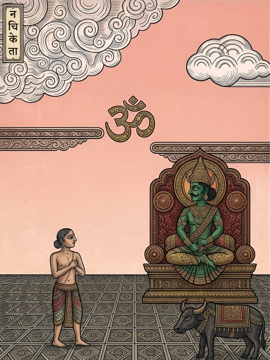 Plate: Nachiketa before Yama