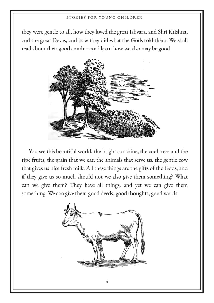 Stories for Young Children, illustrated edition, page 4 of the sample from Chapter I