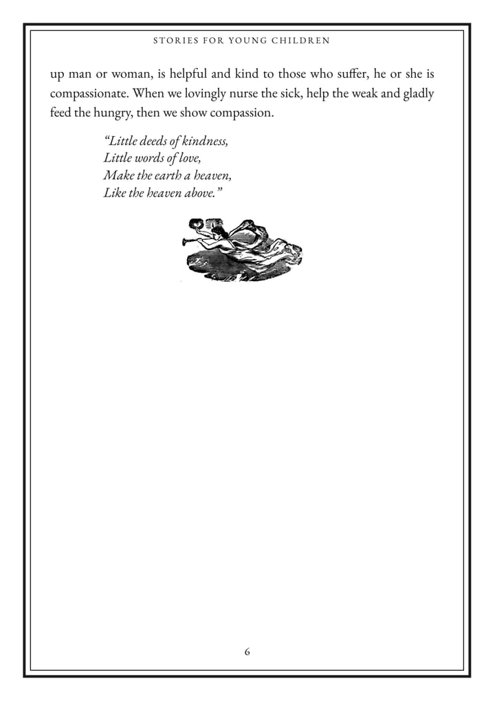 Stories for Young Children, illustrated edition, page 6 of the sample from Chapter I